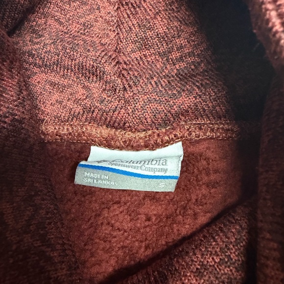 Columbia Women's Small Pullover Cowlneck Red Patterned Knit Sweater - Picture 4 of 4